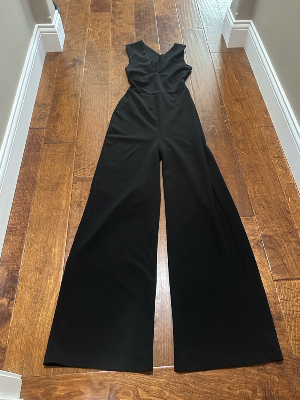 Lulus Thinking Out Loud black backless jumpsuit - Picture 2 of 8